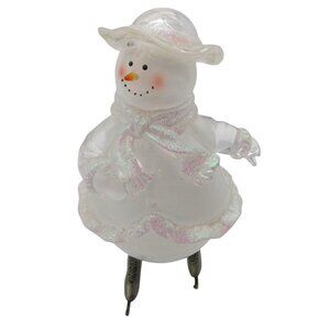 House of Lloyd Christmas Around the World Skating Snowman Lady Holiday Figurine
